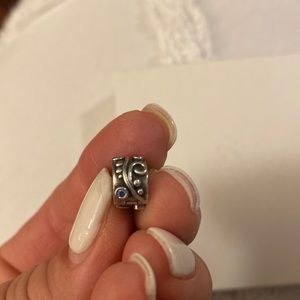Pandora charm with blue stone